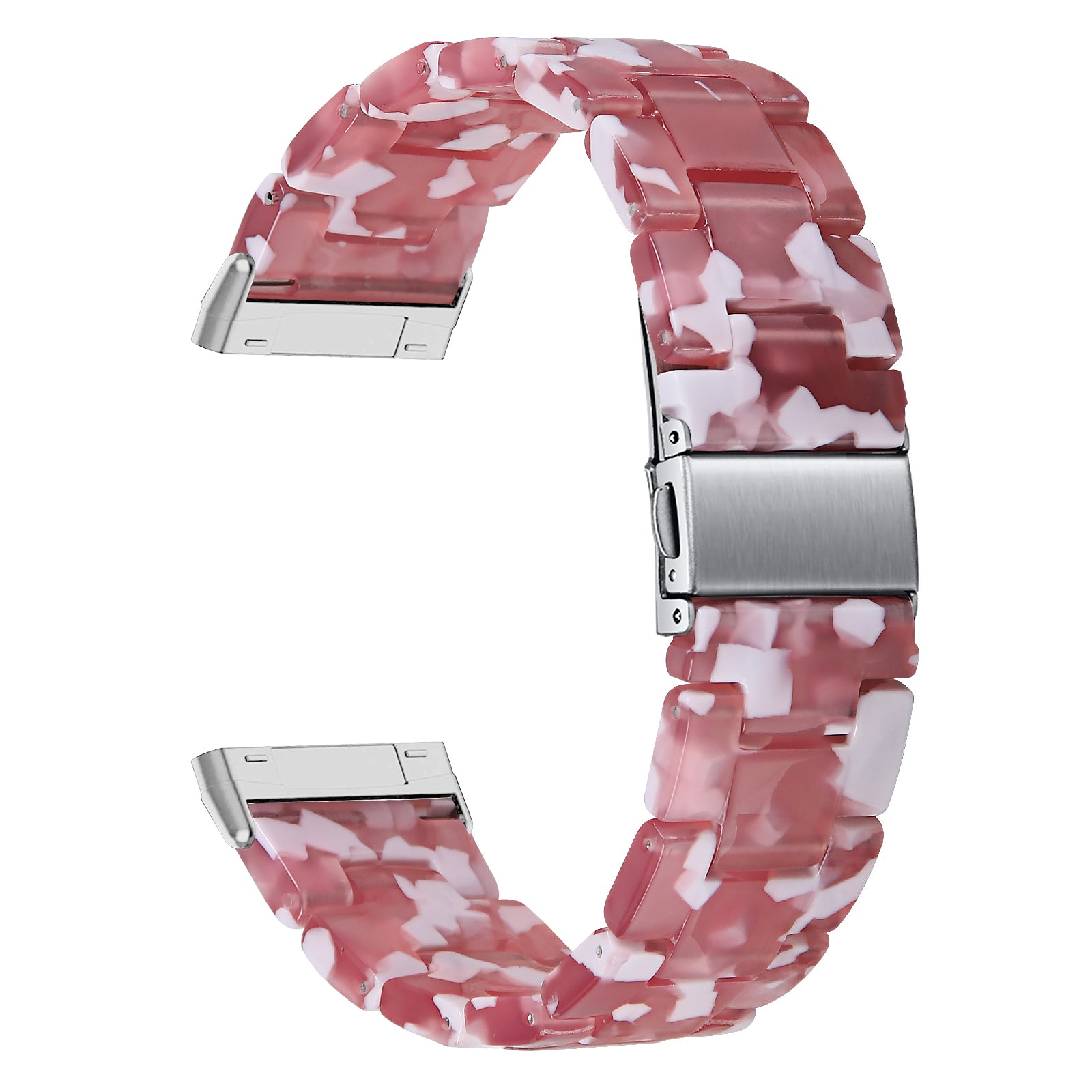 For Fitbit Versa 4 Sense 2 Resin Watch Band Strap Adjustable Bracelet with Stainless Steel Buckle For Fitbit Versa 4 Sense 2 Resin Watch Band Strap Adjustable Bracelet with Stainless Steel Buckle